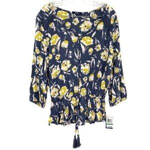 Angels Forever Young Inigo Floral Peasant Blouse